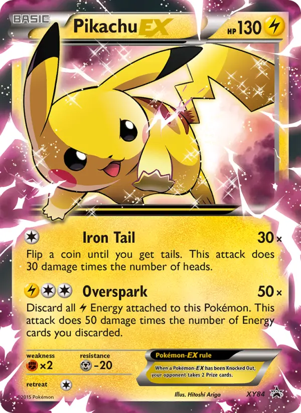 Pikachu EX None Pokemon card #XY84 from XY Black Star Promos