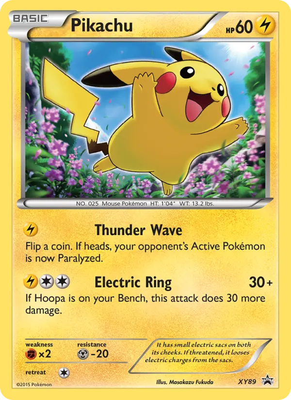 Pikachu None Pokemon card #XY89 from XY Black Star Promos