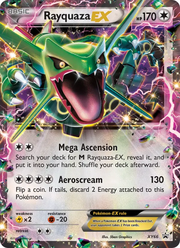Rayquaza EX None Pokemon card #XY66 from XY Black Star Promos