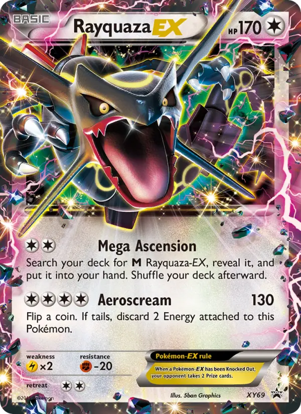 Rayquaza EX None Pokemon card #XY69 from XY Black Star Promos