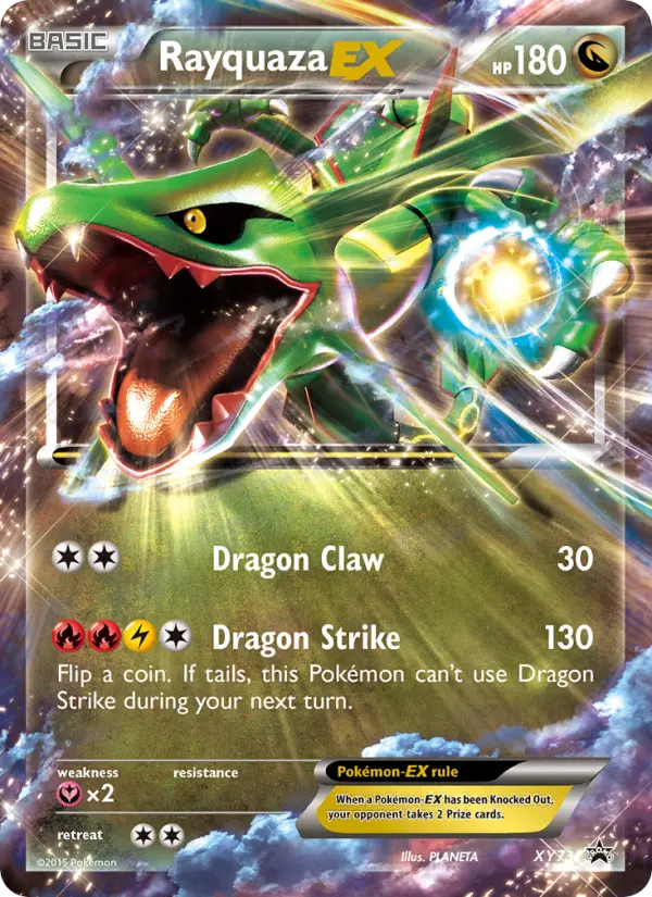 Rayquaza EX None Pokemon card #XY73 from XY Black Star Promos