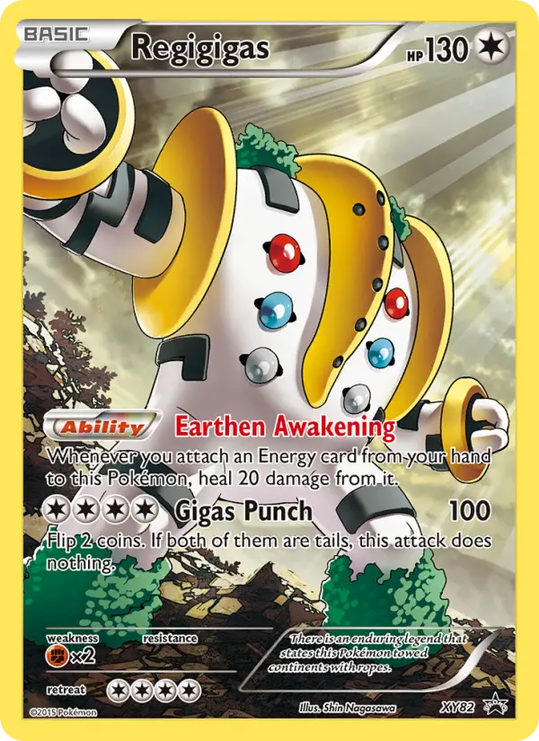 Regigigas None Pokemon card #XY82 from XY Black Star Promos