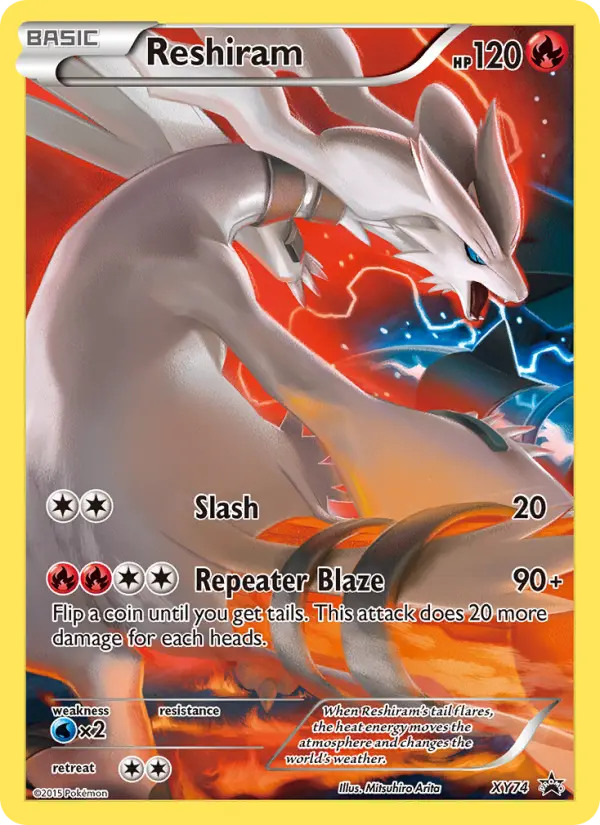 Reshiram None Pokemon card #XY74 from XY Black Star Promos