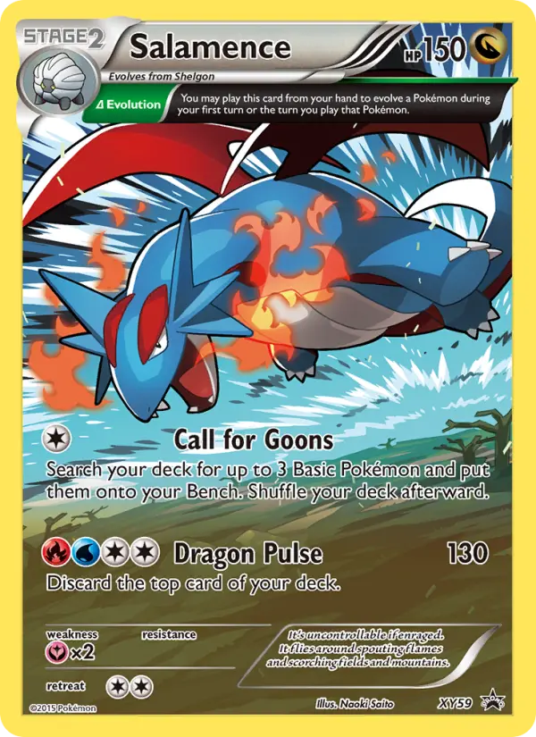 Salamence None Pokemon card #XY59 from XY Black Star Promos