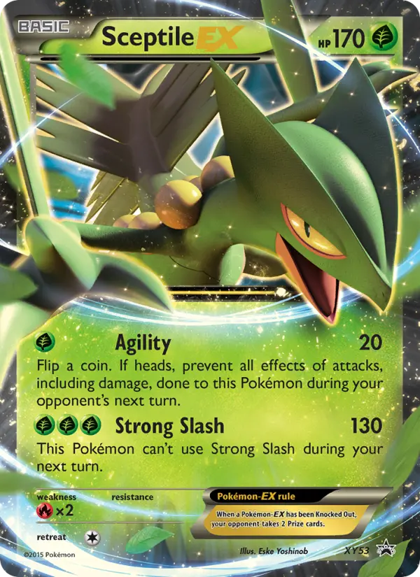 Sceptile EX None Pokemon card #XY53 from XY Black Star Promos
