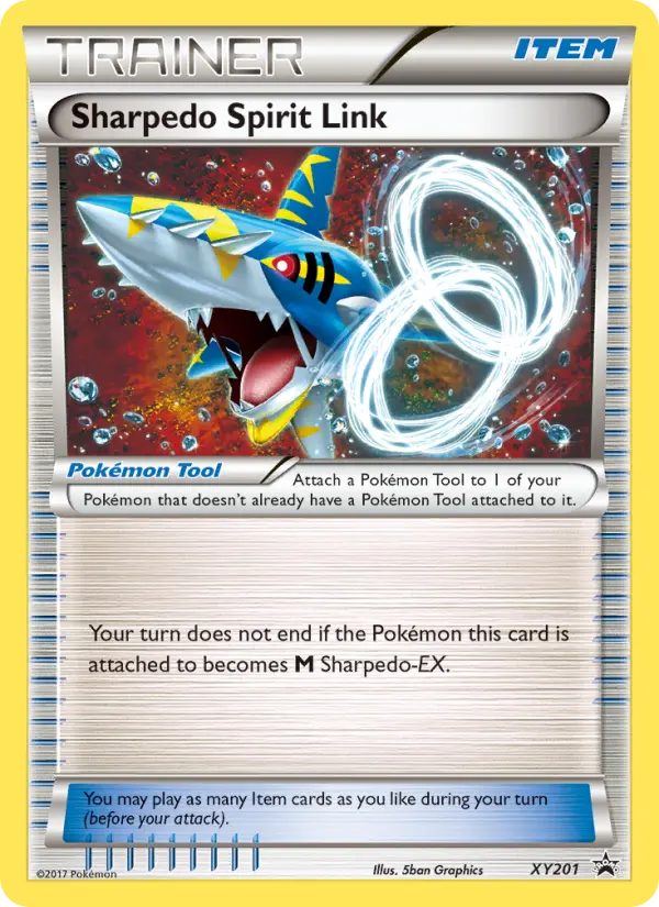 Sharpedo Spirit Link Common Pokemon card #XY201 from XY Black Star Promos