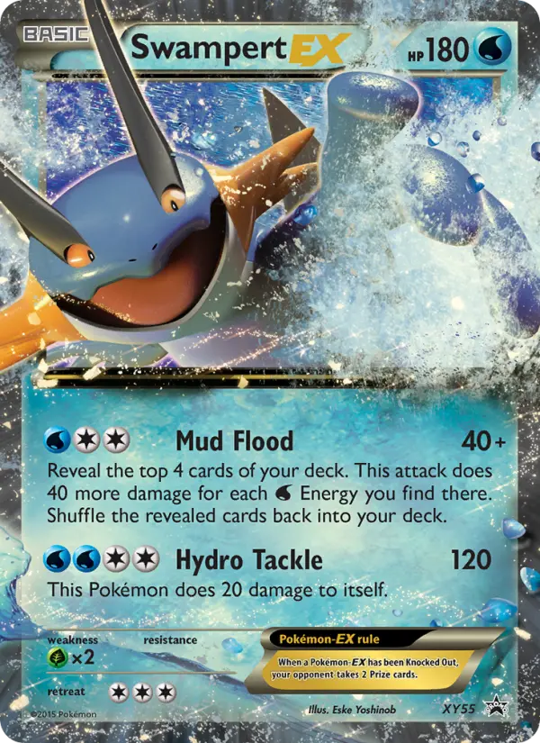 Swampert EX None Pokemon card #XY55 from XY Black Star Promos