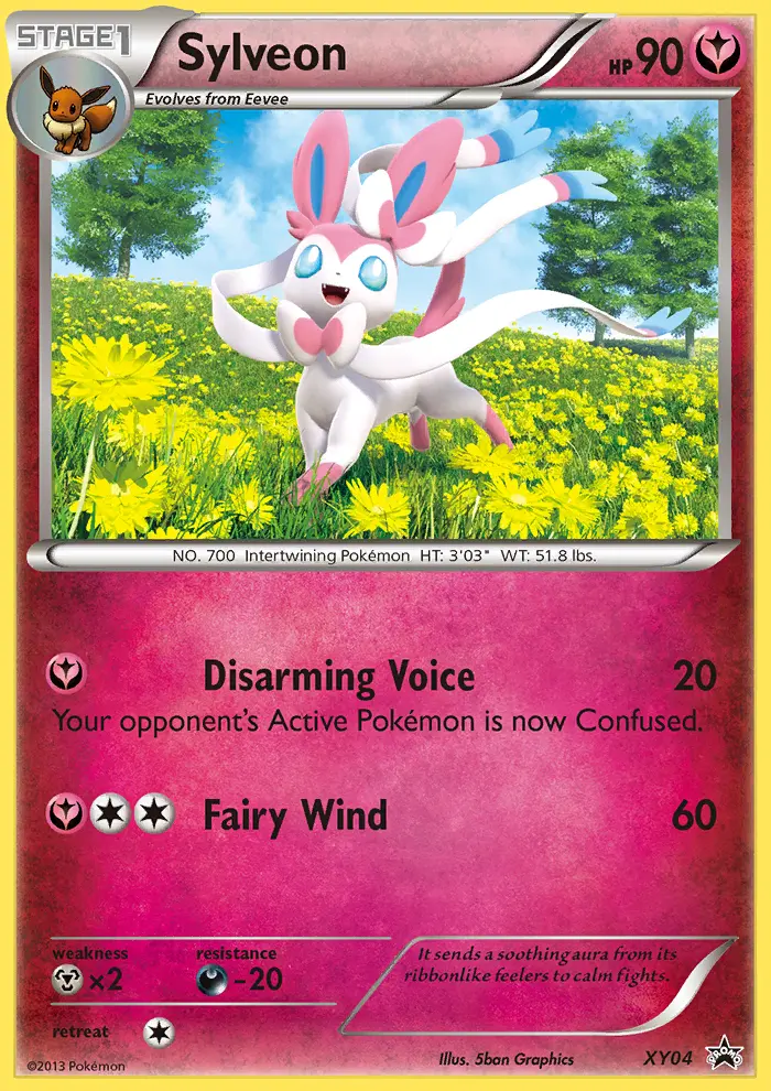 Sylveon None Pokemon card #XY04 from XY Black Star Promos