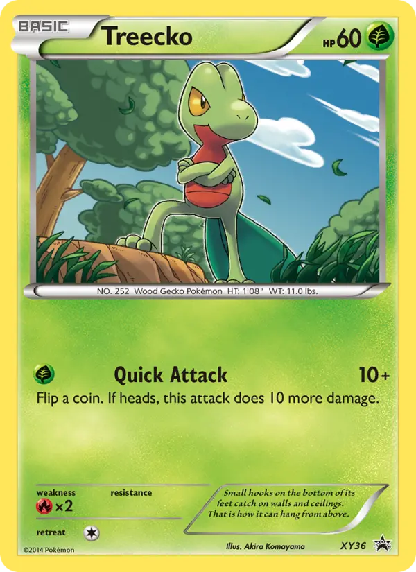 Treecko None Pokemon card #XY36 from XY Black Star Promos