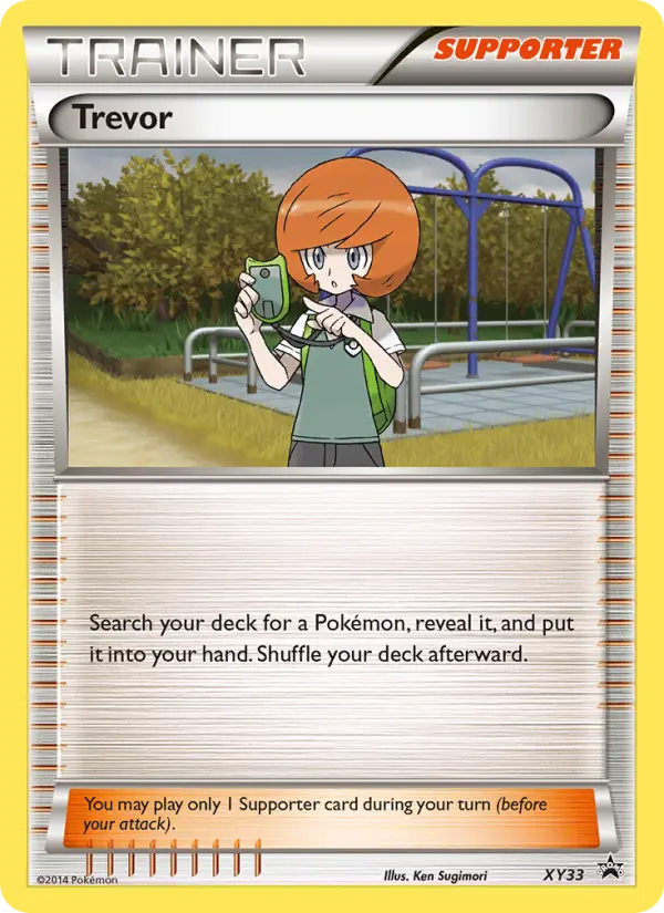 Trevor None Pokemon card #XY33 from XY Black Star Promos