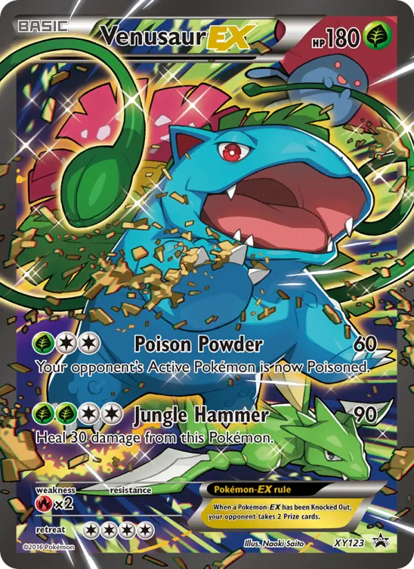 Venusaur EX None Pokemon card #XY123 from XY Black Star Promos