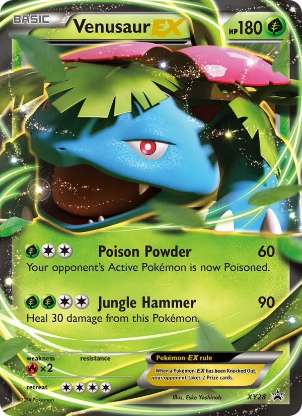 Venusaur EX None Pokemon card #XY28 from XY Black Star Promos