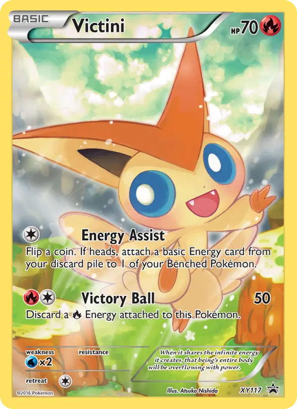 Victini None Pokemon card #XY117 from XY Black Star Promos