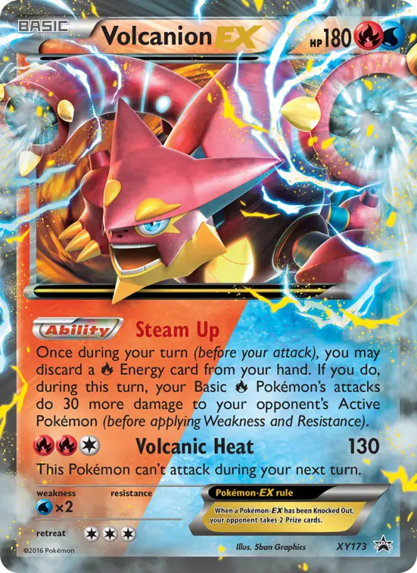 Volcanion EX None Pokemon card #XY173 from XY Black Star Promos