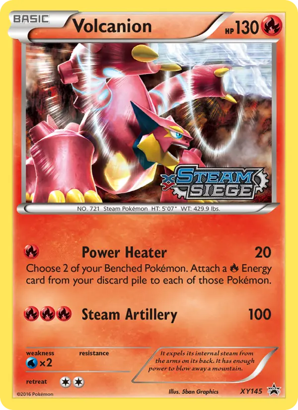 Volcanion None Pokemon card #XY145 from XY Black Star Promos
