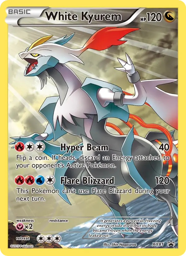 White Kyurem None Pokemon card #XY81 from XY Black Star Promos