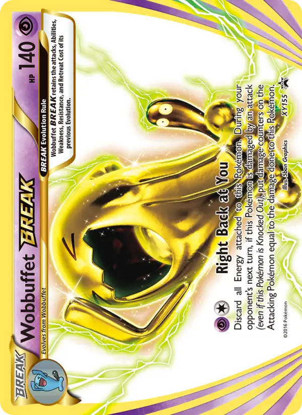 Wobbuffet BREAK None Pokemon card #XY155 from XY Black Star Promos