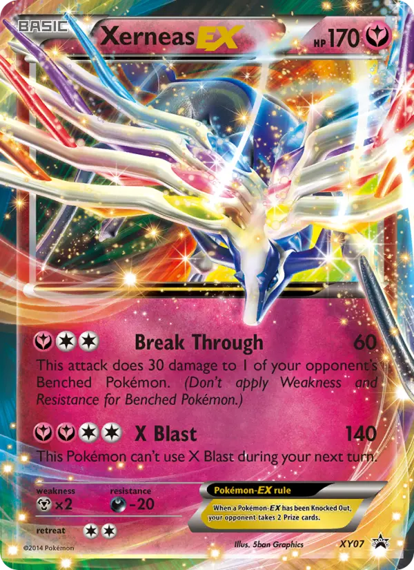 Xerneas EX None Pokemon card #XY07 from XY Black Star Promos