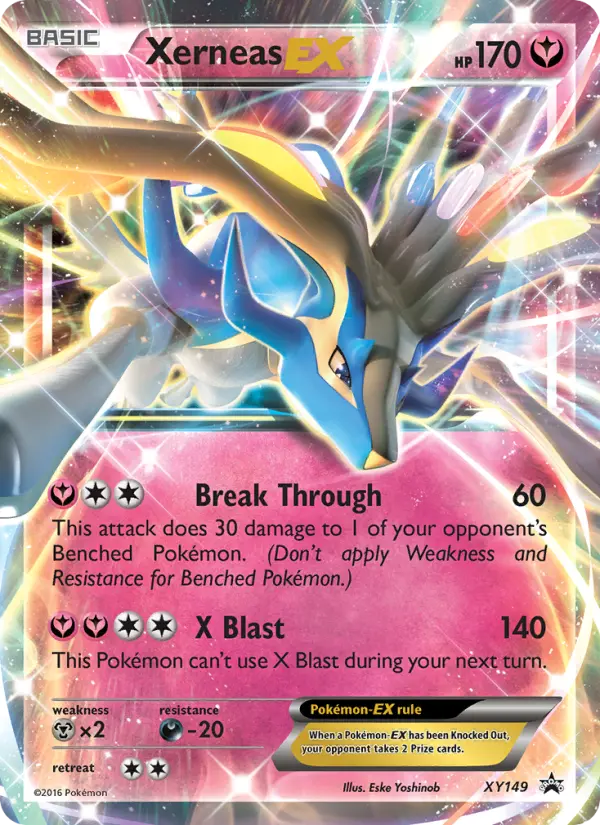 Xerneas EX None Pokemon card #XY149 from XY Black Star Promos