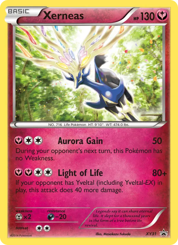 Xerneas None Pokemon card #XY31 from XY Black Star Promos