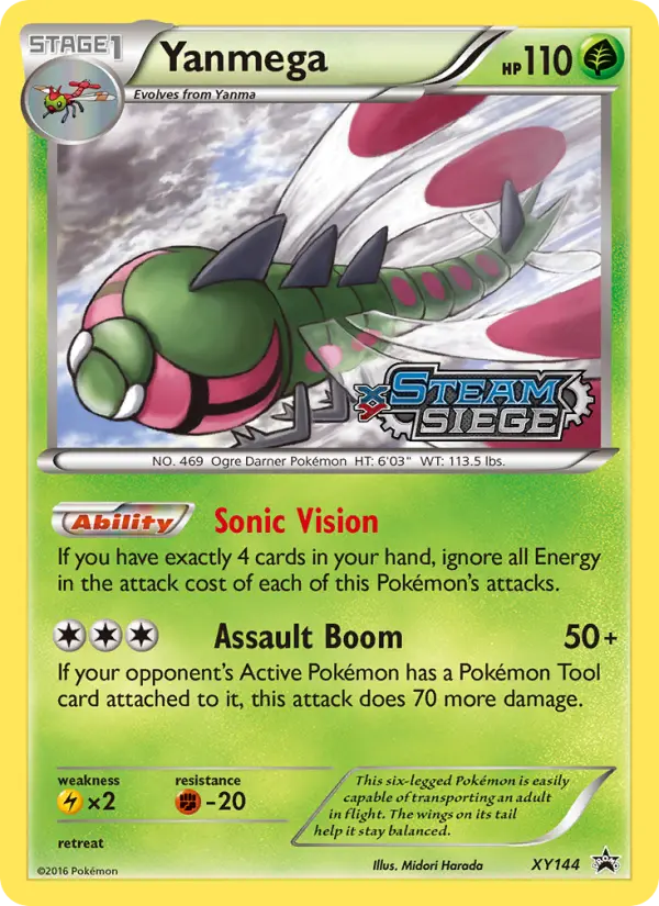 Yanmega None Pokemon card #XY144 from XY Black Star Promos