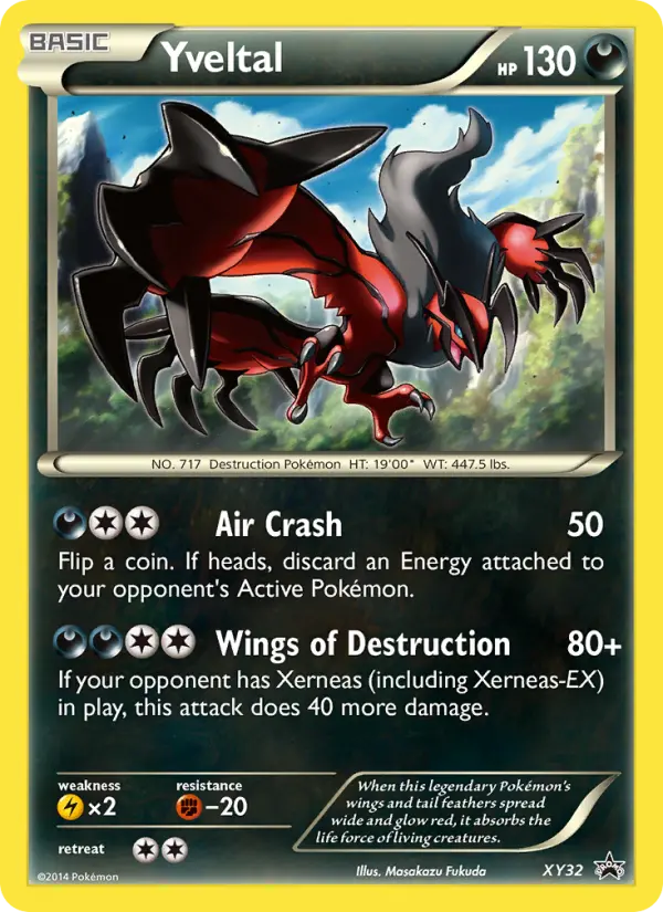 Yveltal None Pokemon card #XY32 from XY Black Star Promos