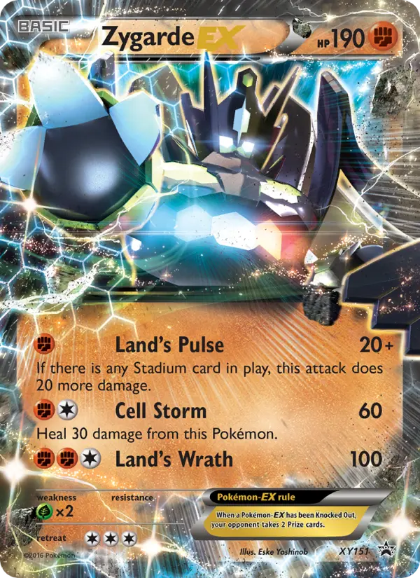 Zygarde EX None Pokemon card #XY151 from XY Black Star Promos