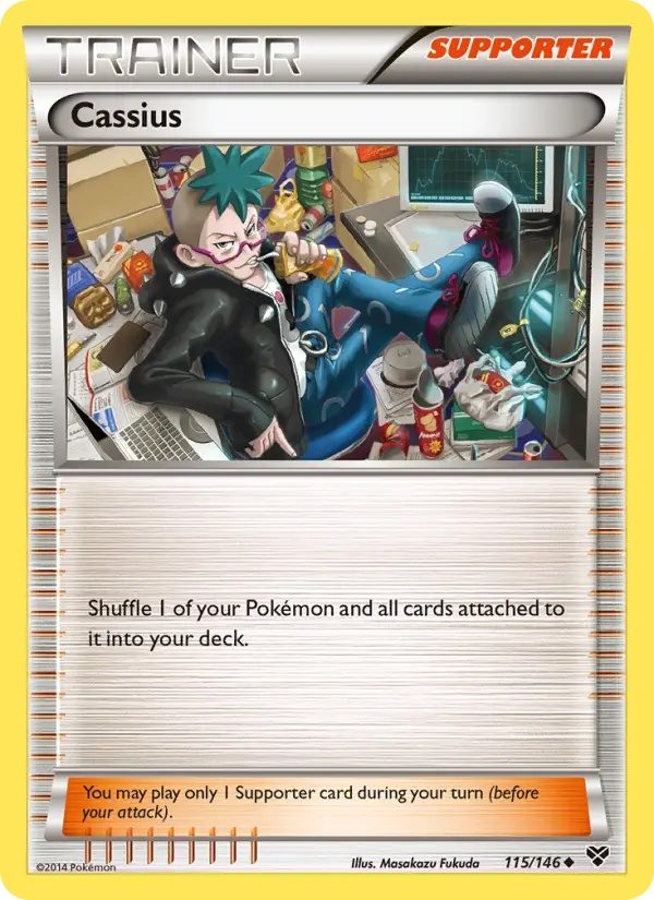 Cassius Uncommon Pokemon card #115 from XY