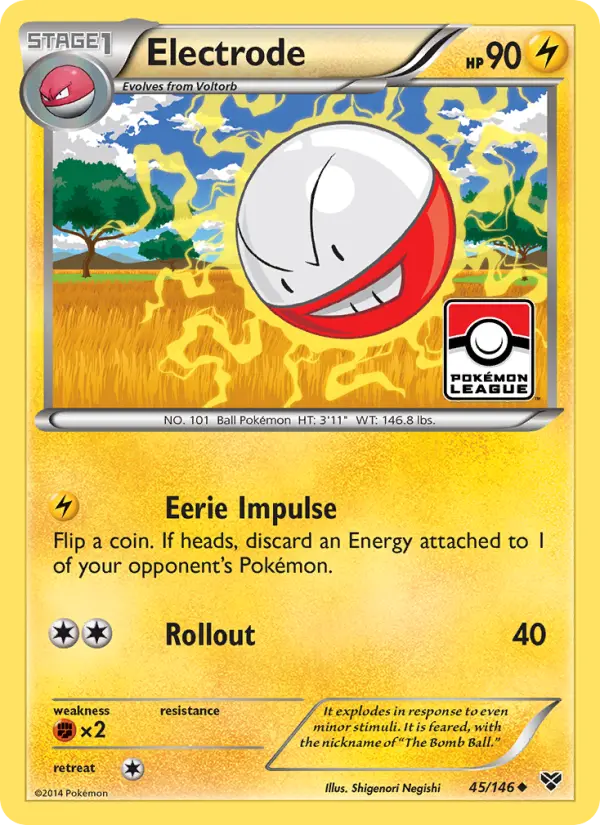 Electrode Uncommon Pokemon card #45 from XY