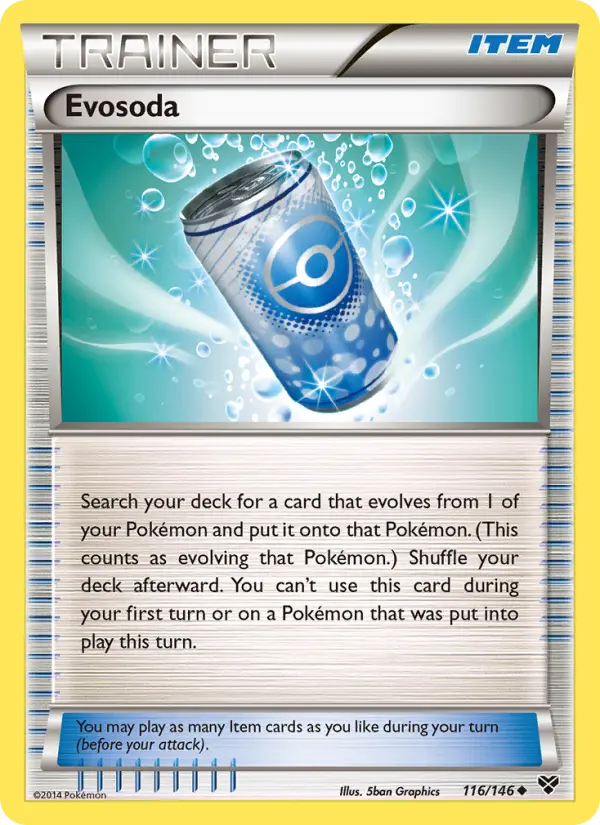 Evosoda Uncommon Pokemon card #116 from XY
