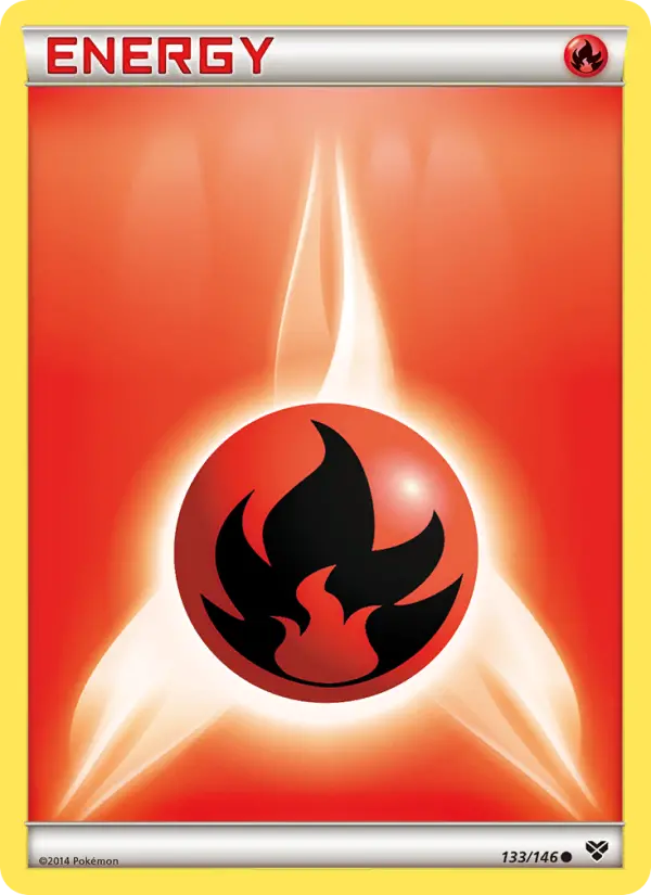 Fire Energy Common Pokemon card #133 from XY