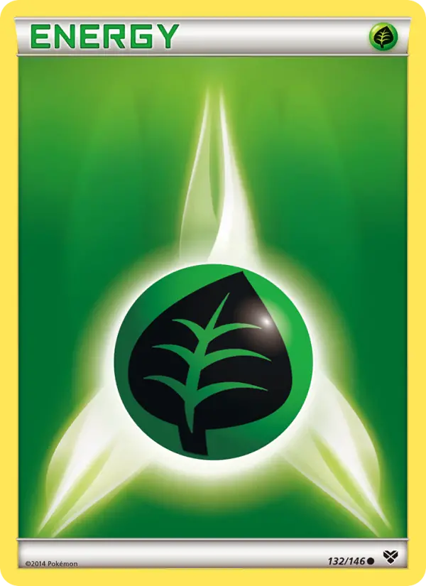 Grass Energy Common Pokemon card #132 from XY