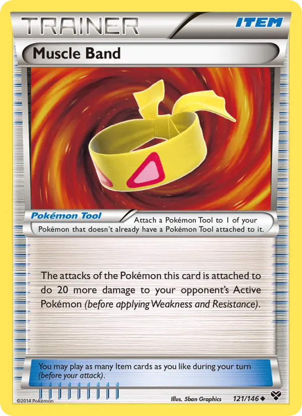 Muscle Band Uncommon Pokemon card #121 from XY