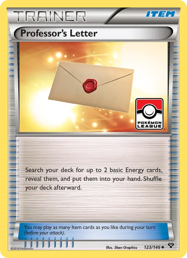 Professor's Letter Uncommon Pokemon card #123 from XY