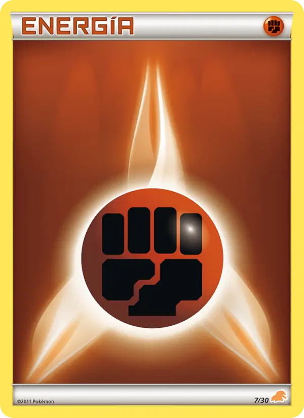 Fighting Energy None Pokemon card #7 from BW trainer Kit (Excadrill)