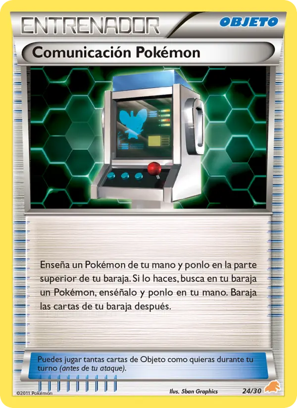 Pokémon Communication None Pokemon card #24 from BW trainer Kit (Excadrill)