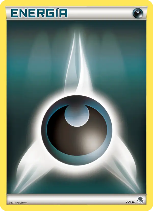 Darkness Energy None Pokemon card #22 from BW trainer Kit (Zoroark)