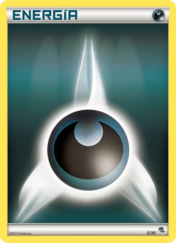Darkness Energy None Pokemon card #5 from BW trainer Kit (Zoroark)
