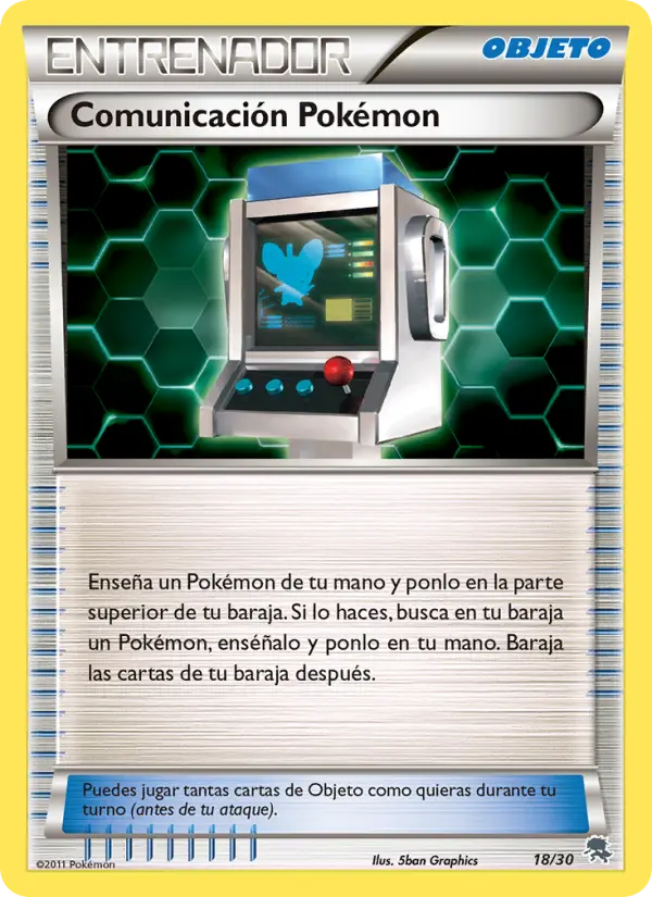 Pokémon Communication None Pokemon card #18 from BW trainer Kit (Zoroark)