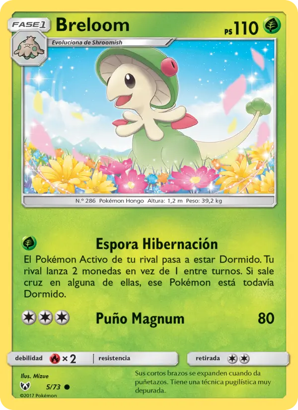 Breloom Common Pokemon card #5 from Shining Legends