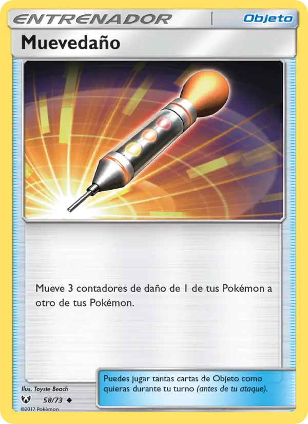Damage Mover Uncommon Pokemon card #58 from Shining Legends