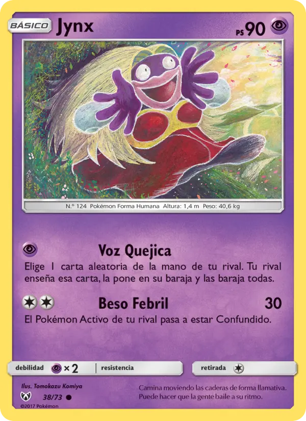Jynx Common Pokemon card #38 from Shining Legends