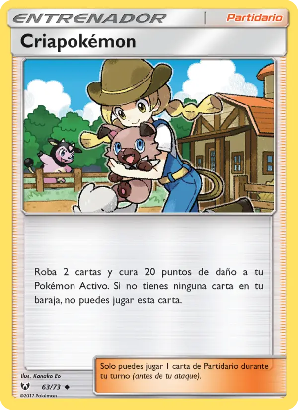 Pokémon Breeder Uncommon Pokemon card #63 from Shining Legends