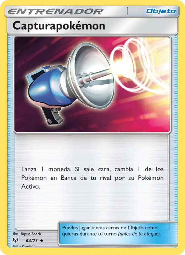 Pokémon Catcher Uncommon Pokemon card #64 from Shining Legends