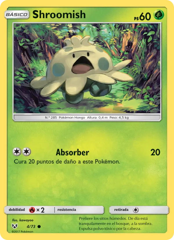 Shroomish Common Pokemon card #4 from Shining Legends