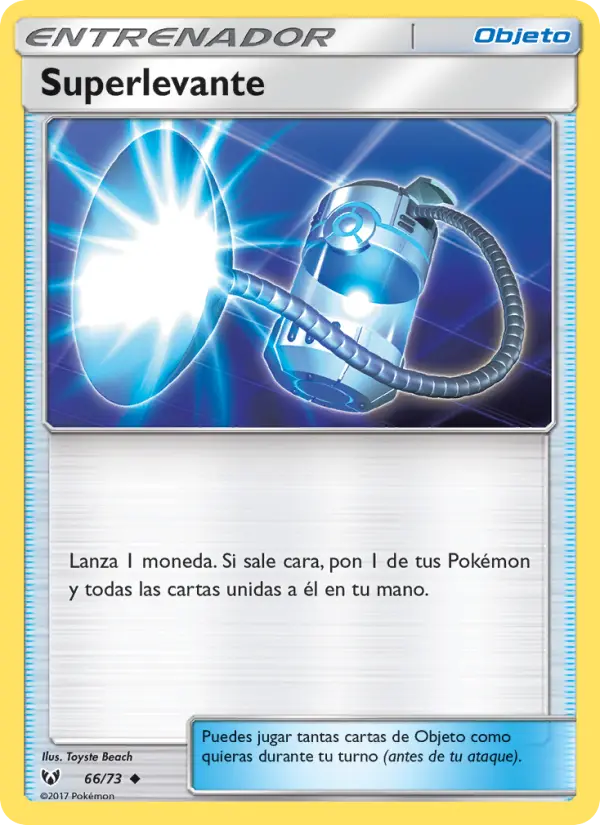 Super Scoop Up Uncommon Pokemon card #66 from Shining Legends