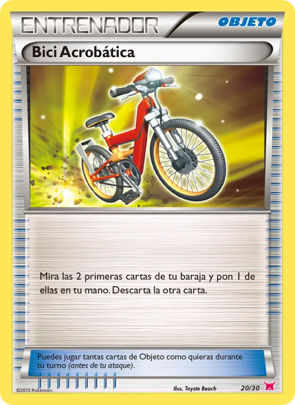Acro Bike Uncommon Pokemon card #20 from XY trainer Kit (Latias)