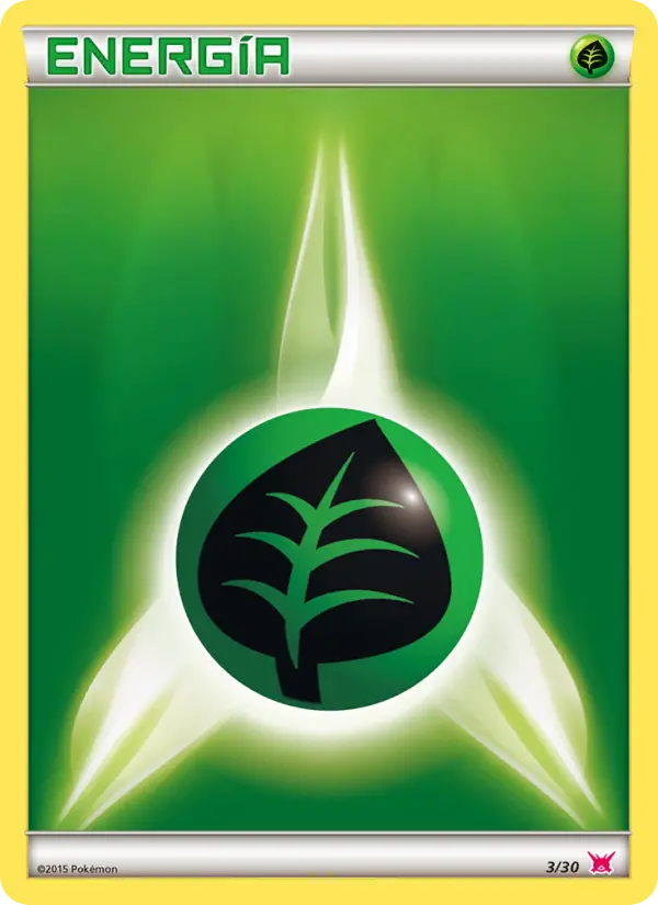 Grass Energy Common Pokemon card #3 from XY trainer Kit (Latias)