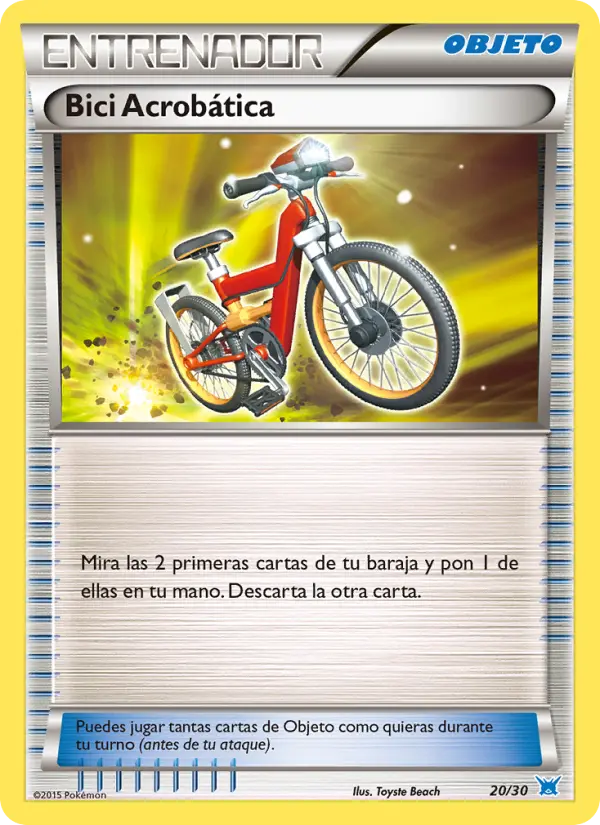 Acro Bike Uncommon Pokemon card #20 from XY trainer Kit (Latios)