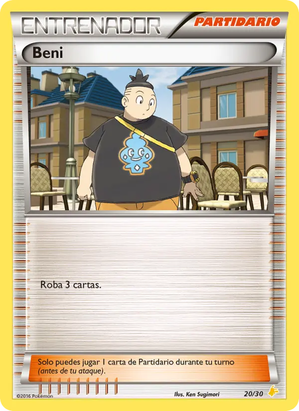 Tierno Uncommon Pokemon card #20 from XY trainer Kit (Pikachu Libre)